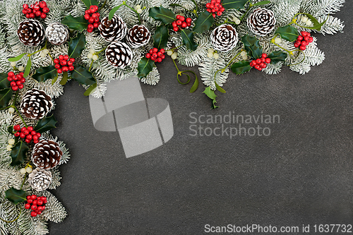 Image of Festive Solstice and Christmas Border 