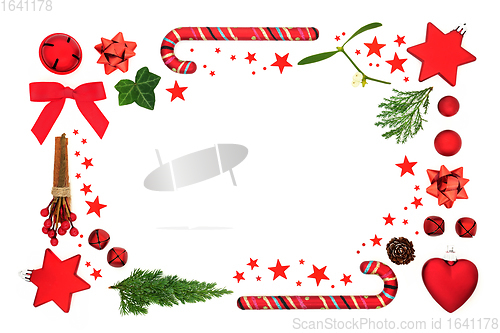 Image of Christmas Fun Abstract Background Border