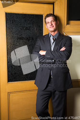 Image of Caucasian businessman