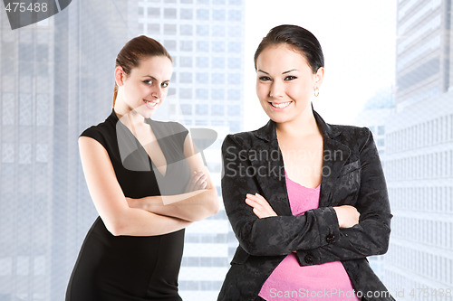 Image of Beautiful caucasian businesswomen