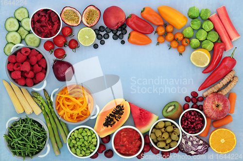 Image of Low Carb Healthy Diet Food High in Antioxidants