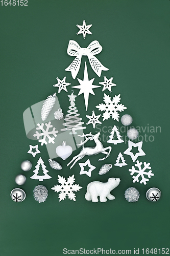 Image of North Pole Themed Abstract Christmas Tree