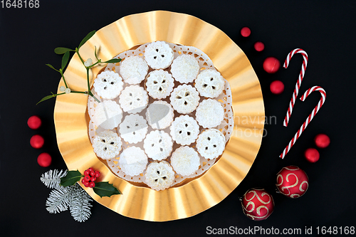 Image of Christmas Mince Pies and Decorations