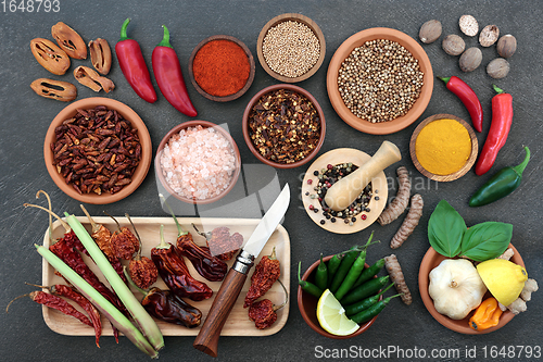 Image of Herbs and Spices Collection for Gourmet Cooking