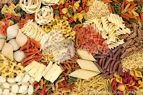 Image of Large Collection of Italian Pasta Types