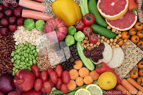 Image of Clean Eating with Health Food High in Antioxidants 