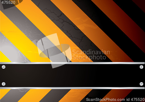 Image of stripped warning red