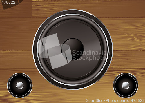 Image of wood grain speaker