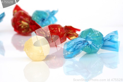 Image of reflected candy