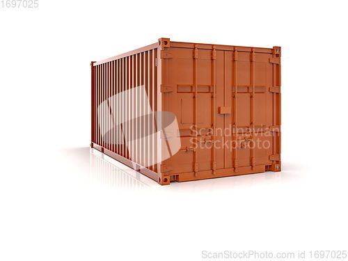 Image of Shipping Cargo Container Twenty Feet for Logistics and Transpor