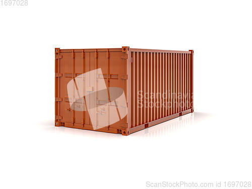 Image of Shipping Cargo Container Twenty Feet for Logistics and Transpor