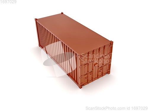 Image of Shipping Cargo Container Twenty Feet for Logistics and Transpor