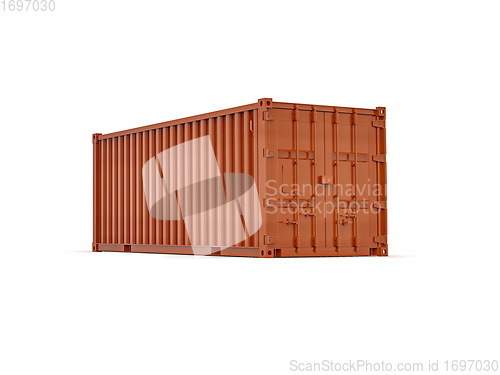 Image of Shipping Cargo Container Twenty Feet for Logistics and Transpor