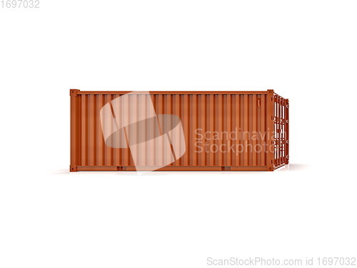 Image of Shipping Cargo Container Twenty Feet for Logistics and Transpor