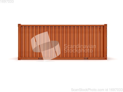 Image of Shipping Cargo Container Twenty Feet for Logistics and Transpor