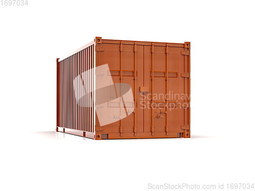 Image of Shipping Cargo Container Twenty Feet for Logistics and Transpor