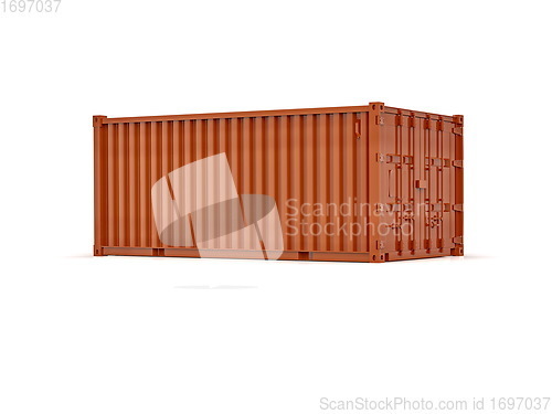 Image of Shipping Cargo Container Twenty Feet for Logistics and Transpor