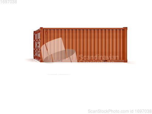 Image of Shipping Cargo Container Twenty Feet for Logistics and Transpor