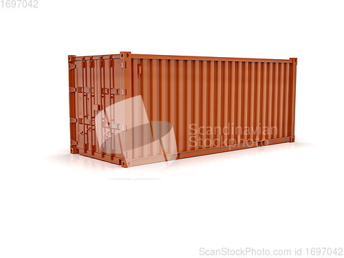 Image of Shipping Cargo Container Twenty Feet for Logistics and Transpor