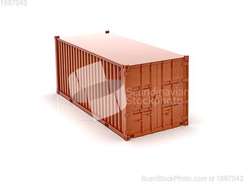 Image of Shipping Cargo Container Twenty Feet for Logistics and Transpor