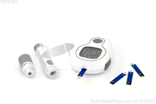 Image of Diabetes Monitoring and Testing Equipment 