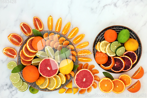 Image of Delicious Fresh Citrus Fruit High in Vitamins
