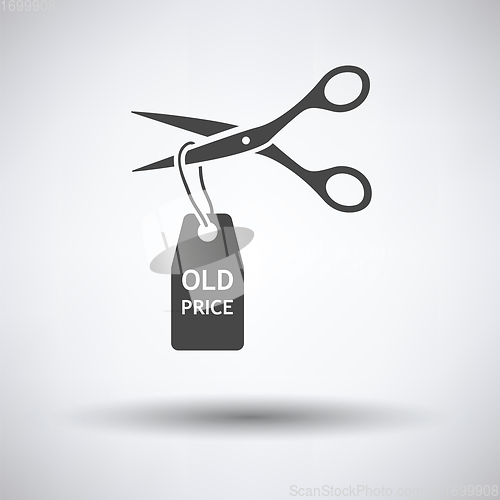 Image of Scissors cut old price tag icon