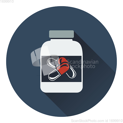 Image of Icon of Fitness pills in container 