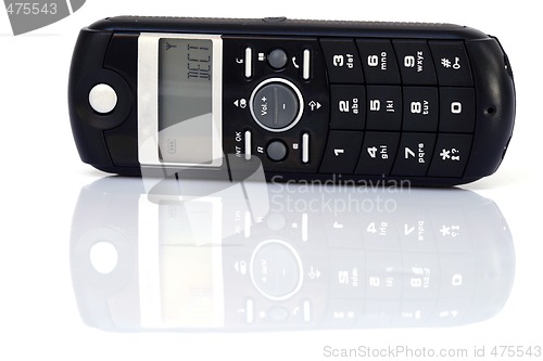 Image of reflected telephone device