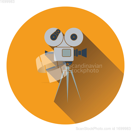 Image of Retro cinema camera icon