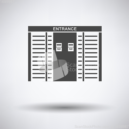 Image of Stadium entrance turnstile icon