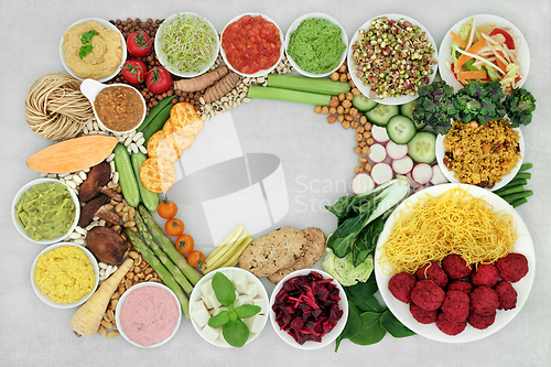Image of Natural Plant Based Healthy Vegan Food  