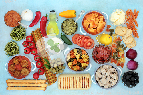 Image of Italian Food Ingredients for a Healthy Lifestyle