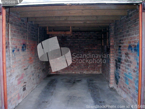 Image of Empty brick garage