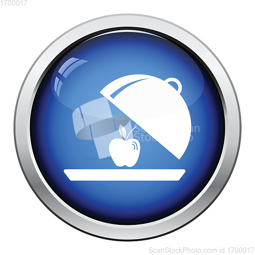 Image of Apple inside cloche icon