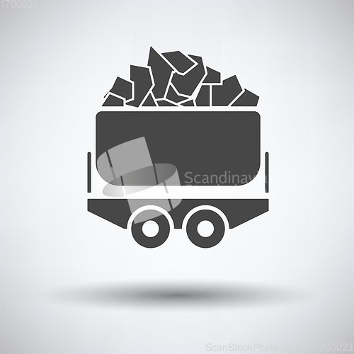 Image of Mine coal trolley icon