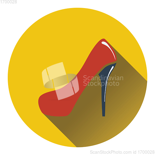 Image of Female shoe with high heel icon