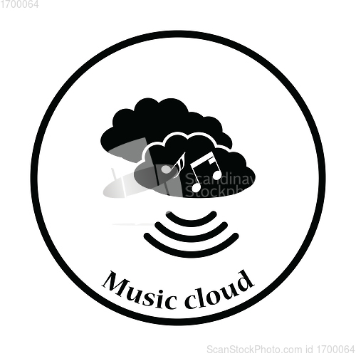 Image of Music cloud icon