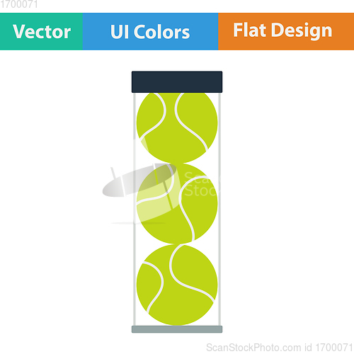 Image of Tennis ball container icon