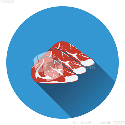 Image of Raw meat steak icon