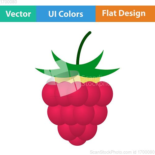 Image of Flat design icon of Raspberry