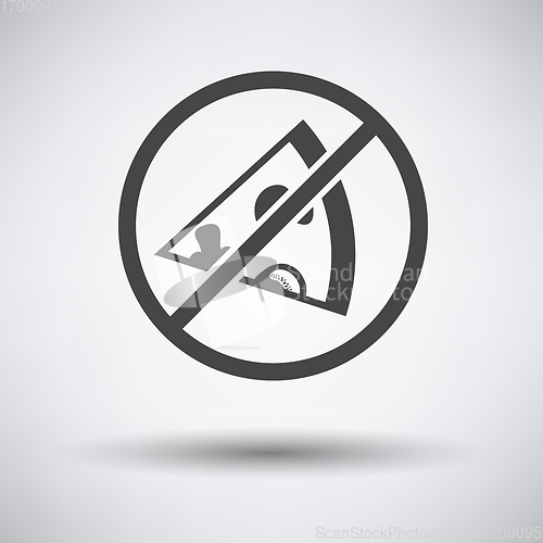 Image of Prohibited pizza icon 