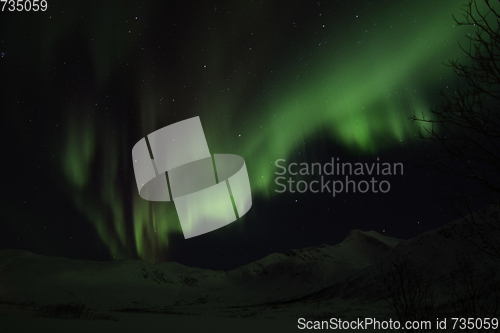 Image of Northern Lights near Tromso, Norway