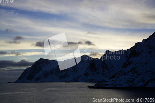 Image of Sunset at A, Norway