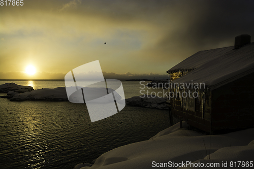 Image of Sunrise in A, Lofoten, Norway