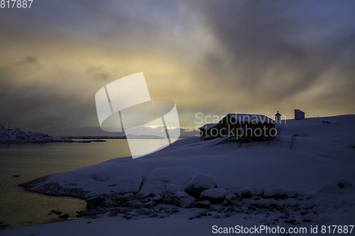 Image of Sunrise in A, Lofoten, Norway