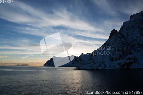 Image of Sunset at A, Norway