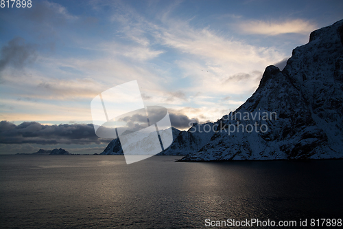 Image of Sunset at A, Norway