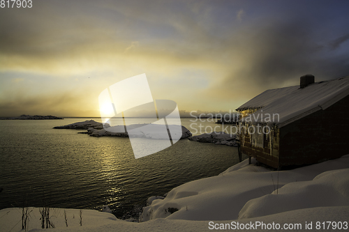 Image of Sunrise in A, Lofoten, Norway