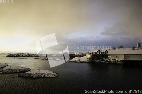 Image of Sunrise in A, Lofoten, Norway